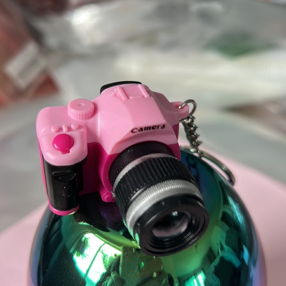 40% OFF - NEW Led Camera Flashing Camera Key Ring for Keys Pompom Bags